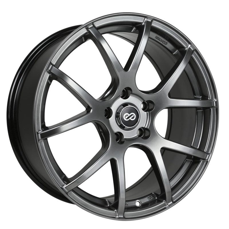 Enkei M52 16×7 45mm Offset 5×114.3 Bolt Pattern 72.6mm Bore Dia Hyper Black Wheel