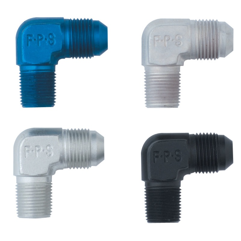 Fragola -4AN x 1/4 NPT 90 Degree Adapter – Black