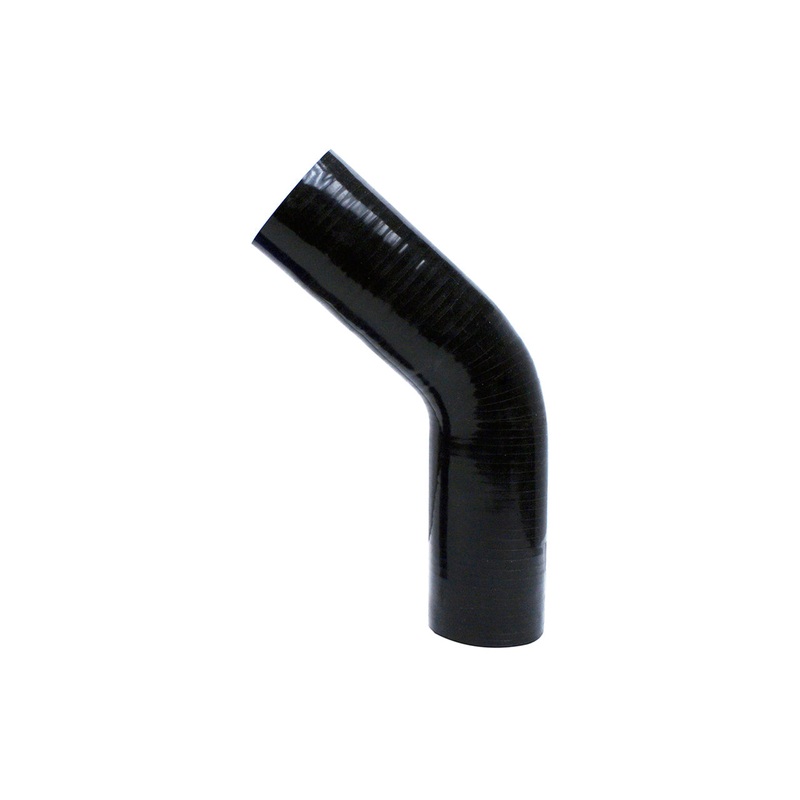 HPS 2″ Reinforced Silicone 45 Degree Elbow Coupler | Universal (HTSEC45-200-BLK)