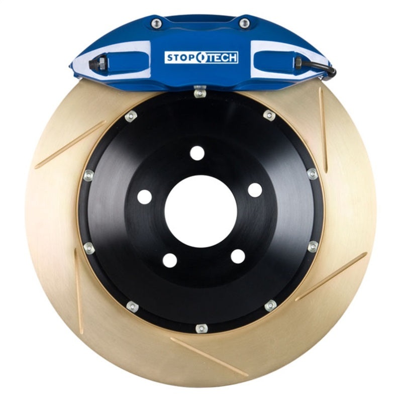 StopTech 06-09 BMW M5/M6 Rear Big Brake Kit Blue ST-41 Calipers Zinc Slotted 380x32mm Rotors