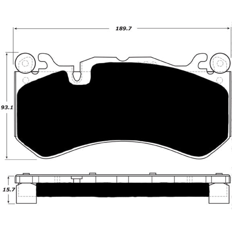 Porterfield Brake Pads for 2015 MERCEDES-BENZ G63 AMG