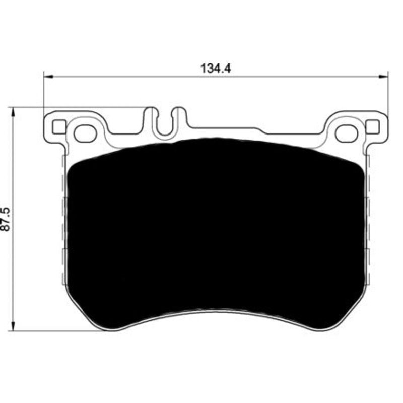 Porterfield Brake Pads for 2016 MERCEDES-BENZ SL550 Black Edition