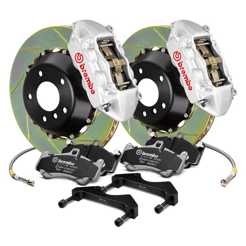 Brembo Gran Turismo Drilled Brake Kit 4 Piston 2-Piece Front | Multiple Fitments (1B2.7008A)
