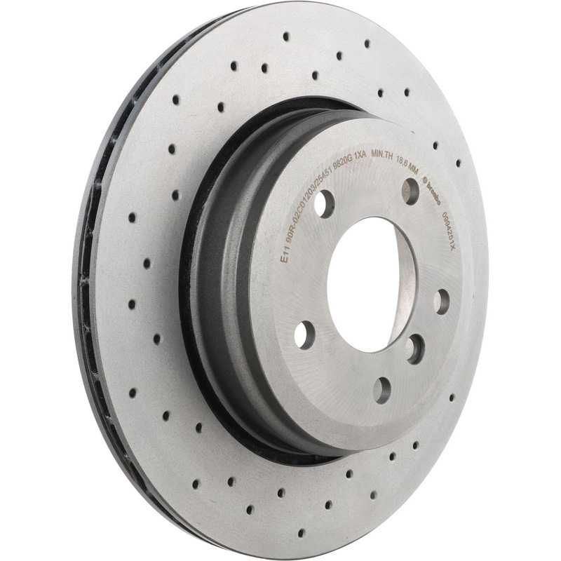 XTRA Drilled Rear Disc Brake Rotor – 09.9425.1X