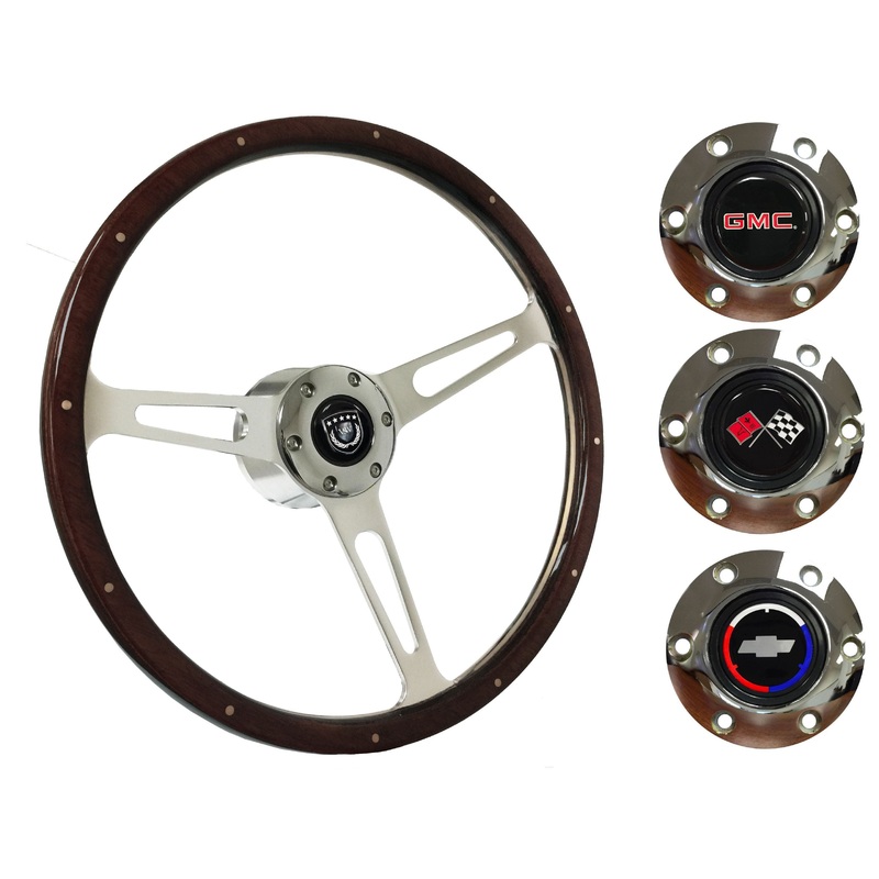 1960-73 Chevy Truck, GMC Steering Wheel Kit | Deluxe Espresso Wood | ST3553A