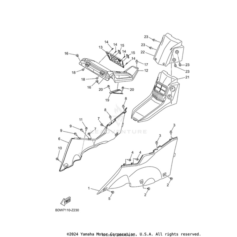 Cover Assembly by Yamaha