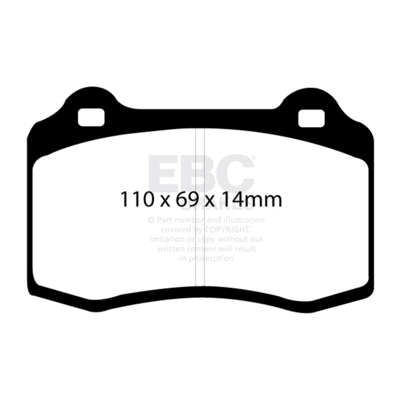 EBC 96-00 Lotus Esprit Turbo 2.0 Turbo GT3 Redstuff Front Brake Pads