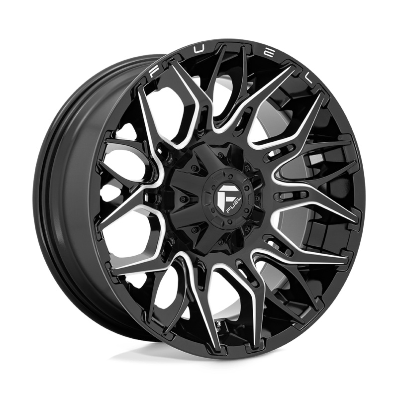 Fuel Wheels D769 Twitch 20″ 5×139.7/5×150 Glossy Black Milled