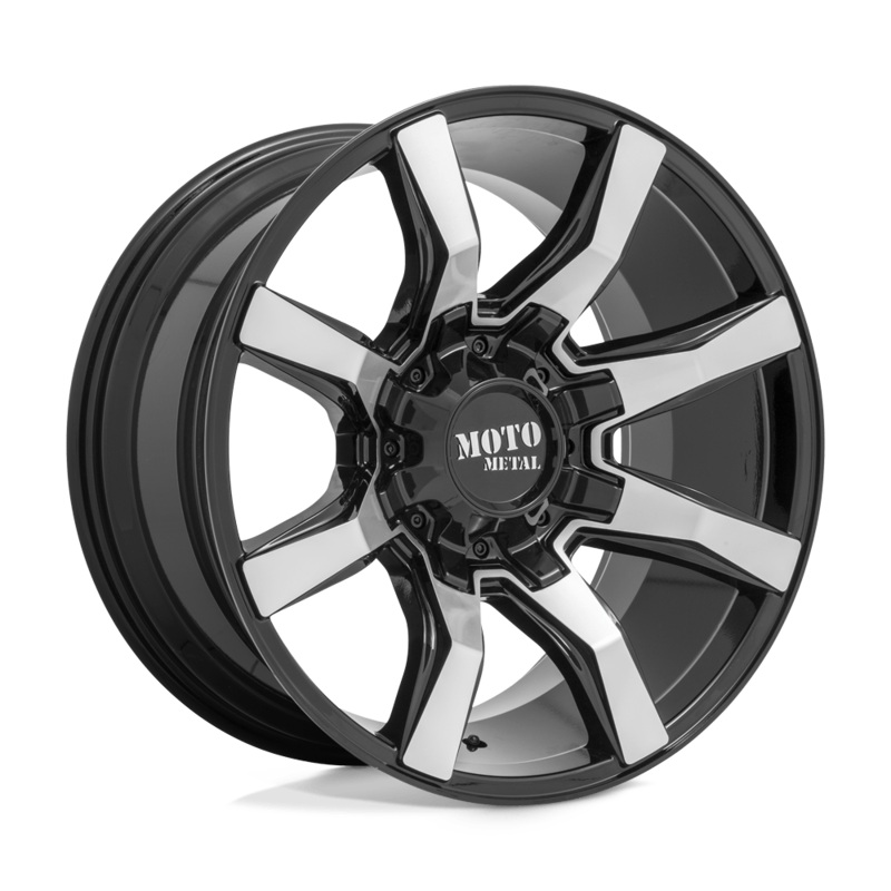 Moto Metal Wheels MO804 Spider 20″ 8×165.1 Gloss Black Machined