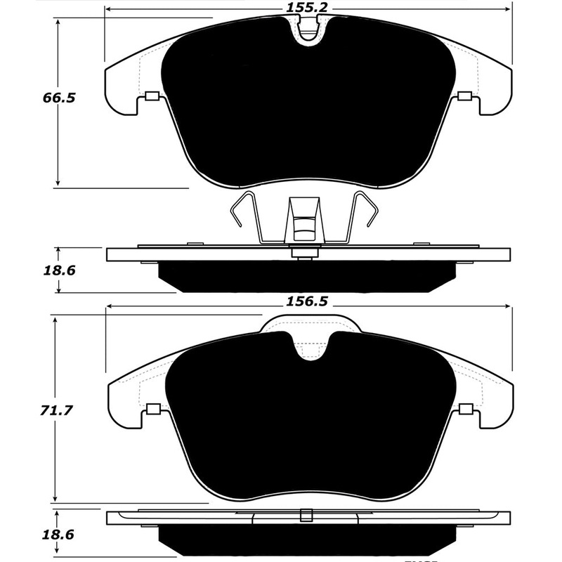 Porterfield Brake Pads for 2007 JAGUAR S TYPE