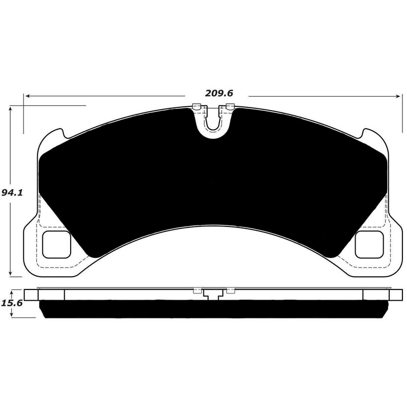 Porterfield Brake Pads for 2015 PORSCHE MACAN- S