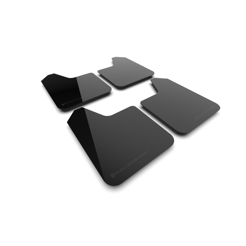 Rally Armor Universal UR Black Mud Flap w/ Metallic Black Logo