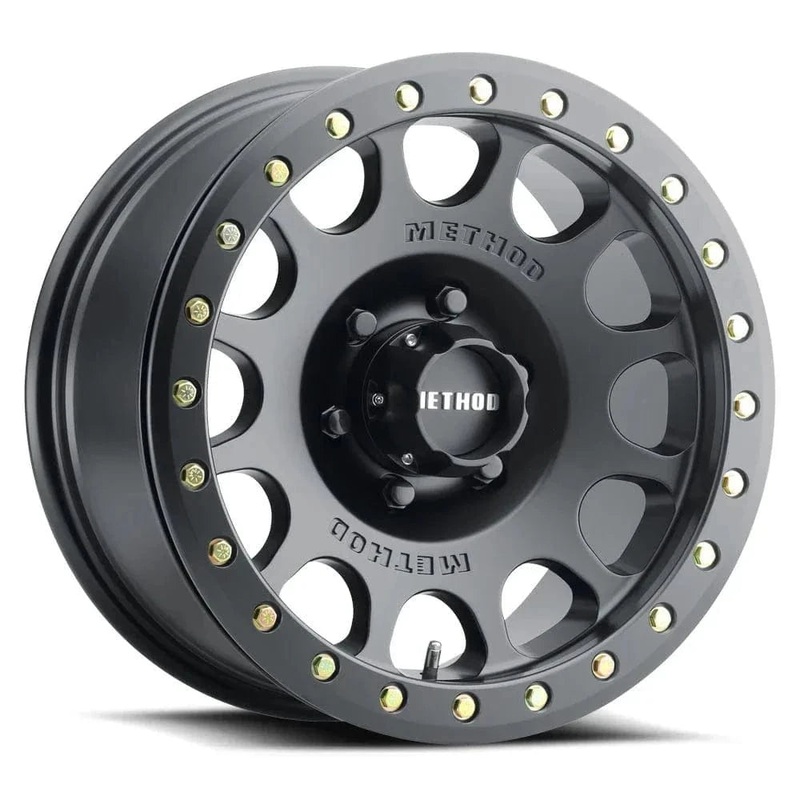 Method Race Wheels MR105 Beadlock 17″ 5×139.7 Matte Black w/ Zinc Hardware Kit