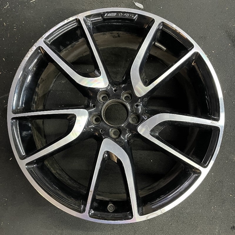 21″ MERCEDES GLC-CLASS 18-19 253 Type GLC43 21×8.5 machined face with black pockets Original OEM Wheel Rim