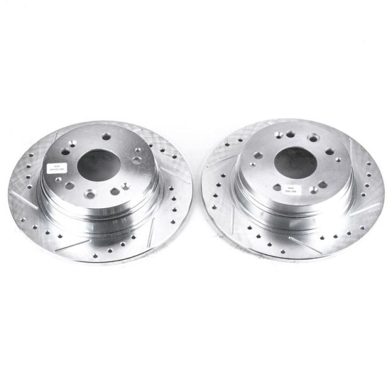 Power Stop 01-03 Acura CL Rear Evolution Drilled & Slotted Rotors – Pair