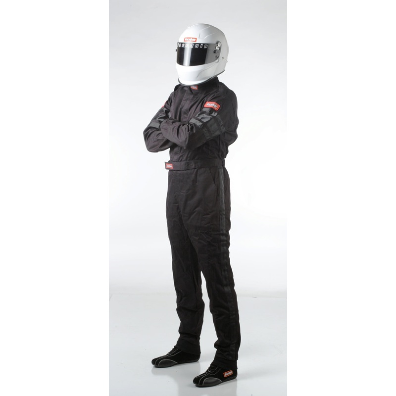 RaceQuip Black SFI-1 1-L Suit – Small