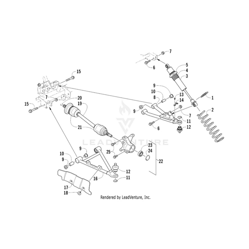 Spring, Suspension – Black By Arctic Cat