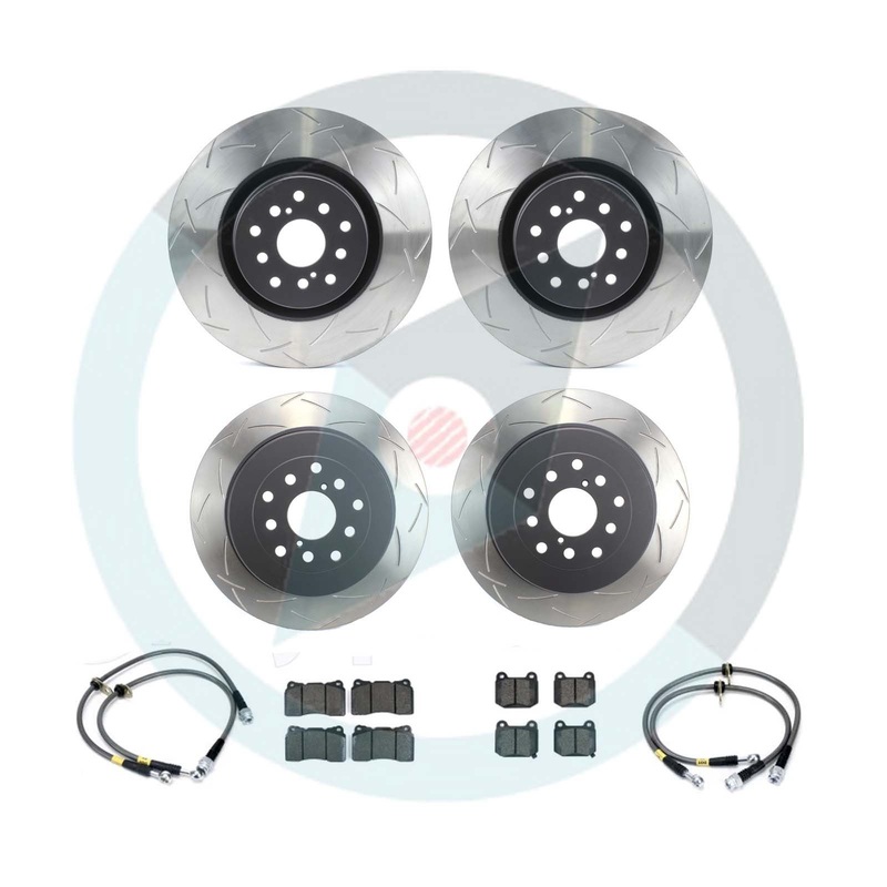 DBA T3 4000 Brake Rotor Package Deal – Choice of Pads – 2015-2017 STI