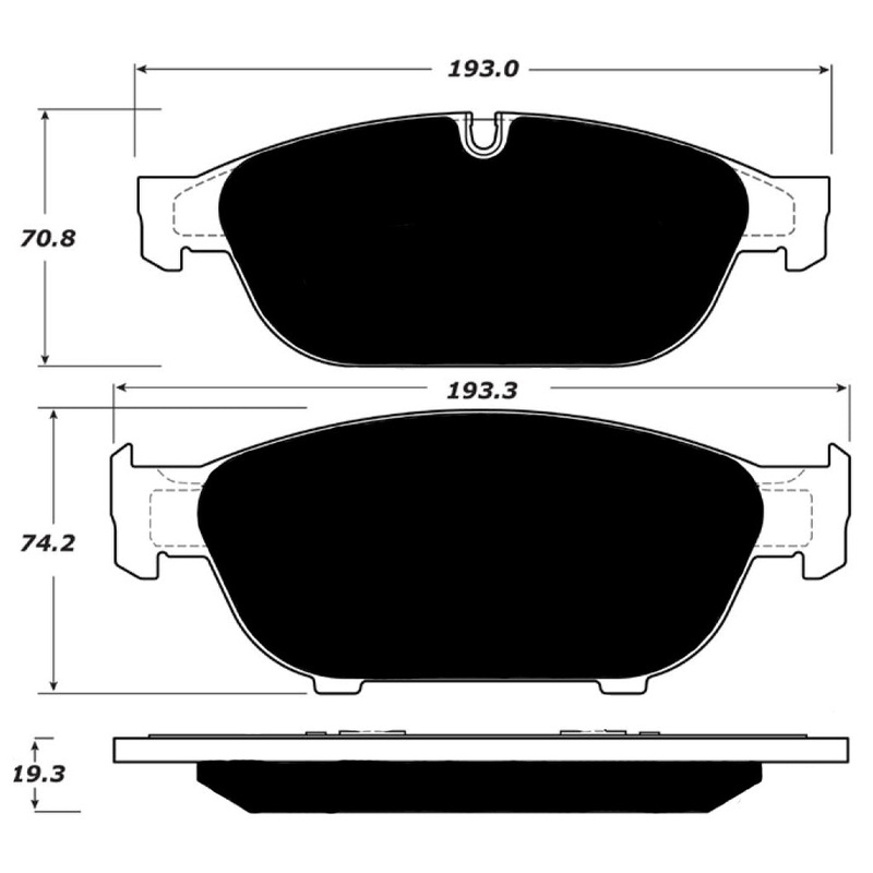 Porterfield Brake Pads for 2013 AUDI A6 Quattro 356mm Front Disc