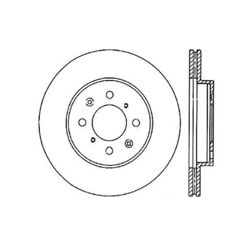 StopTech 90-01 Acura Integra (exc. Type R) / 01-05 Honda Civic / 07+ Honda Fit / 93-97 Del Sol VTEC