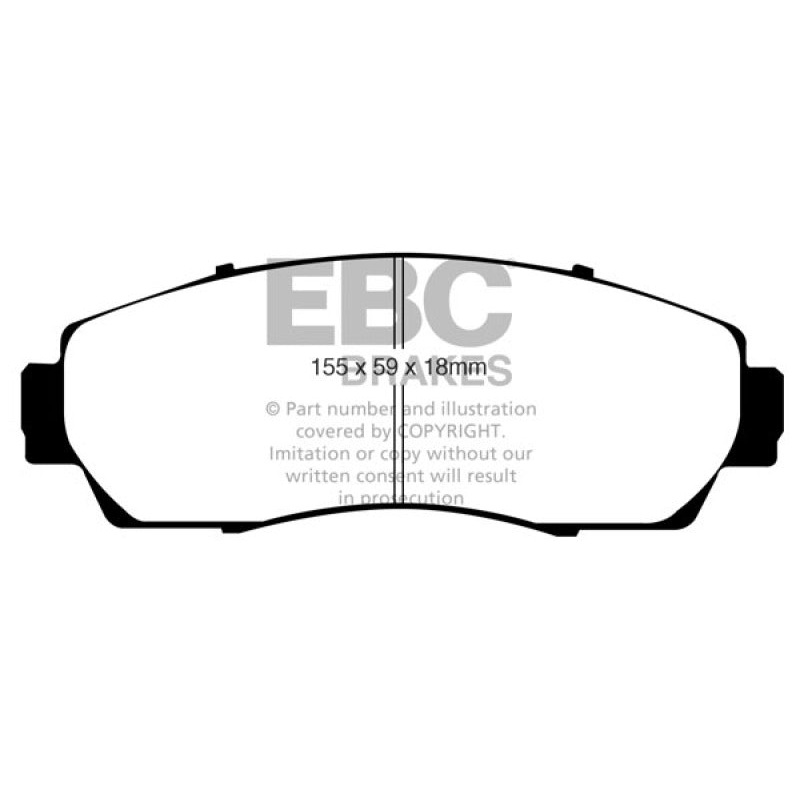 EBC 07-09 Acura RDX 2.3 Turbo Yellowstuff Front Brake Pads
