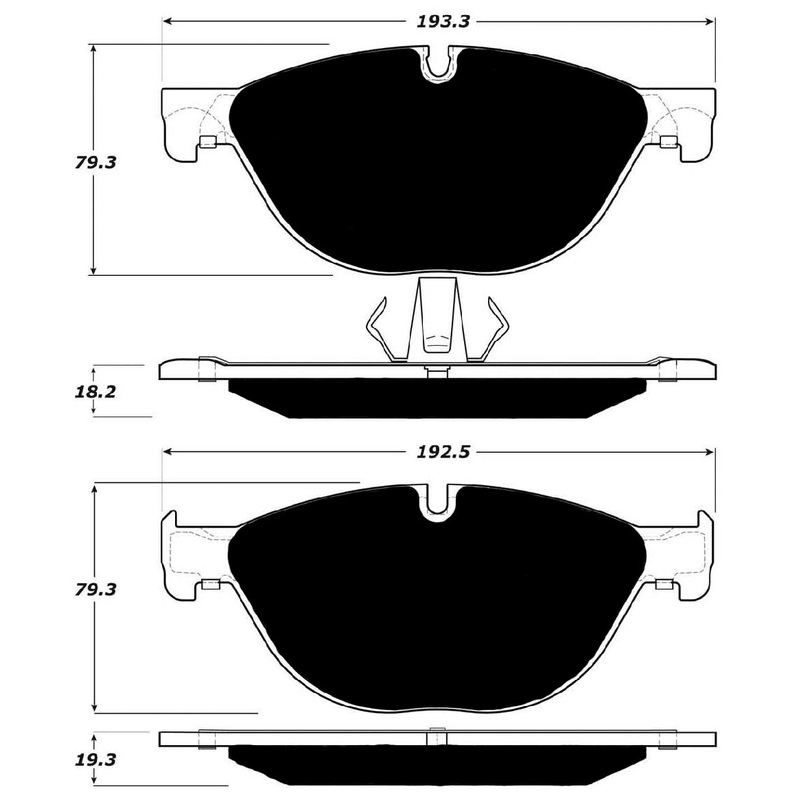 Porterfield Brake Pads for 2013 BMW 550i GT