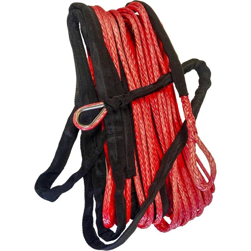 Synthetic Winch Rope 3/16″ Diameter X 50 Ft. Red by Open Trail