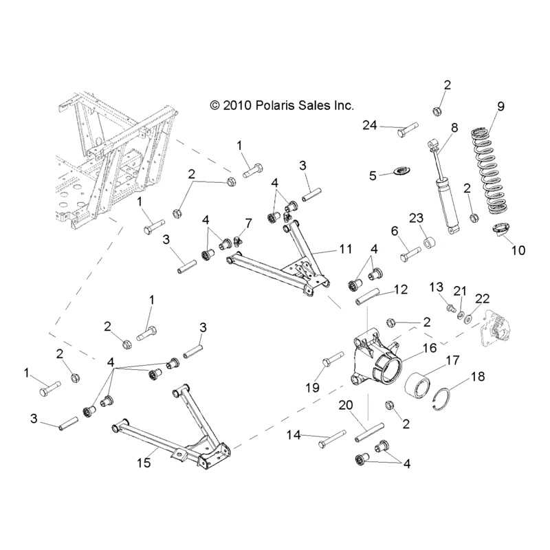 Wheel Carrier Bearing, Left, Ma by Polaris