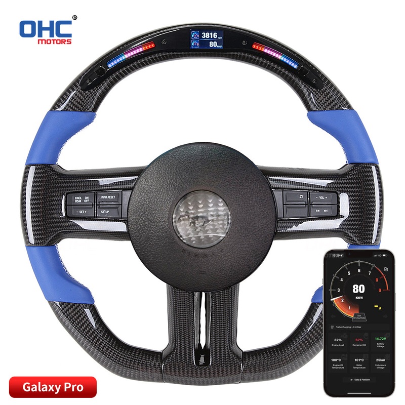 OHC Motors Led Light Up Steering Wheel for Mustang 2012-2014