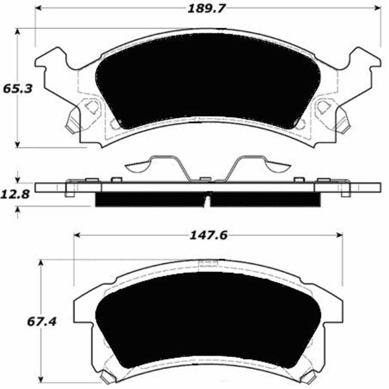 Porterfield Brake Pads for 2009 CHEVROLET CAVALIER w/200mm Rear Drums