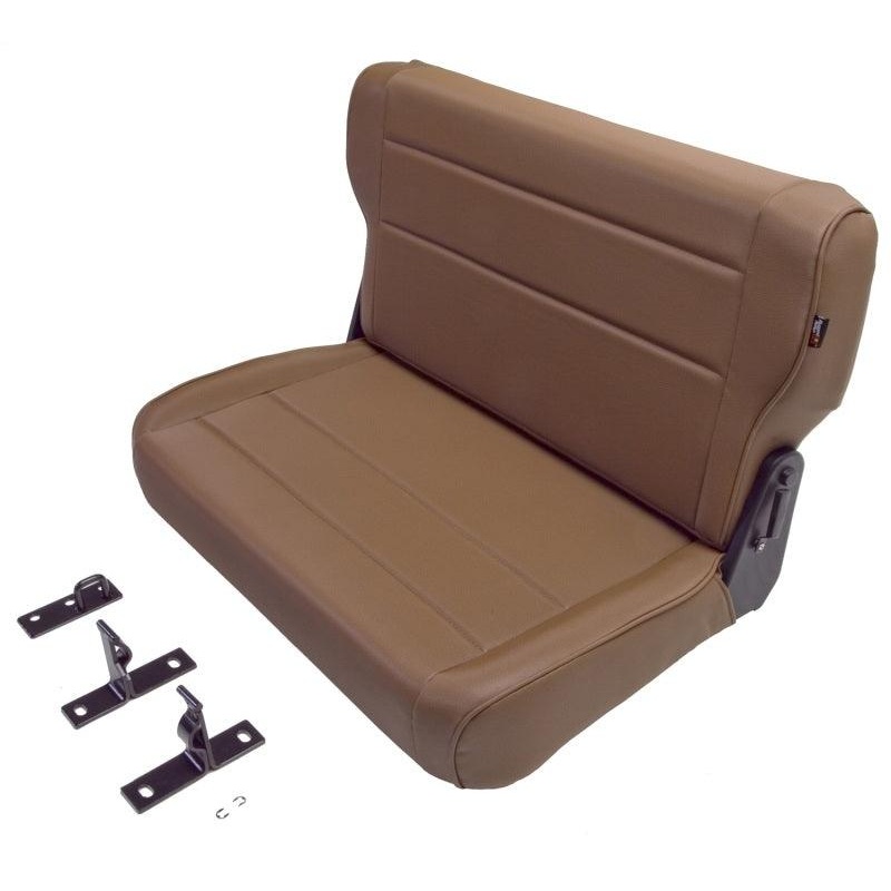 Rugged Ridge Fold & Tumble Rear Seat Spice 76-95 Jeep CJ / Jeep Wrangler