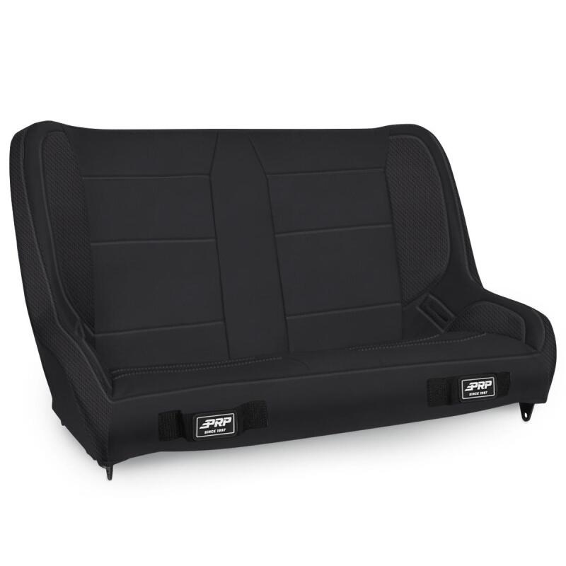 PRP Jeep Wrangler TJ/LJ/JK Elite Series Rear Bench- Black Vinyl
