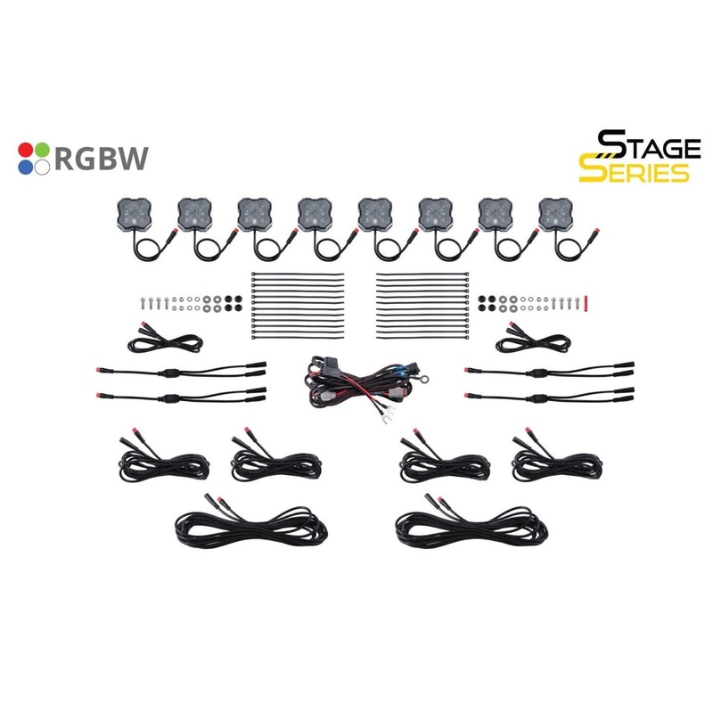 2021+ Ford Bronco Diode Dynamics Stage Series RGBW LED Rock Light kit