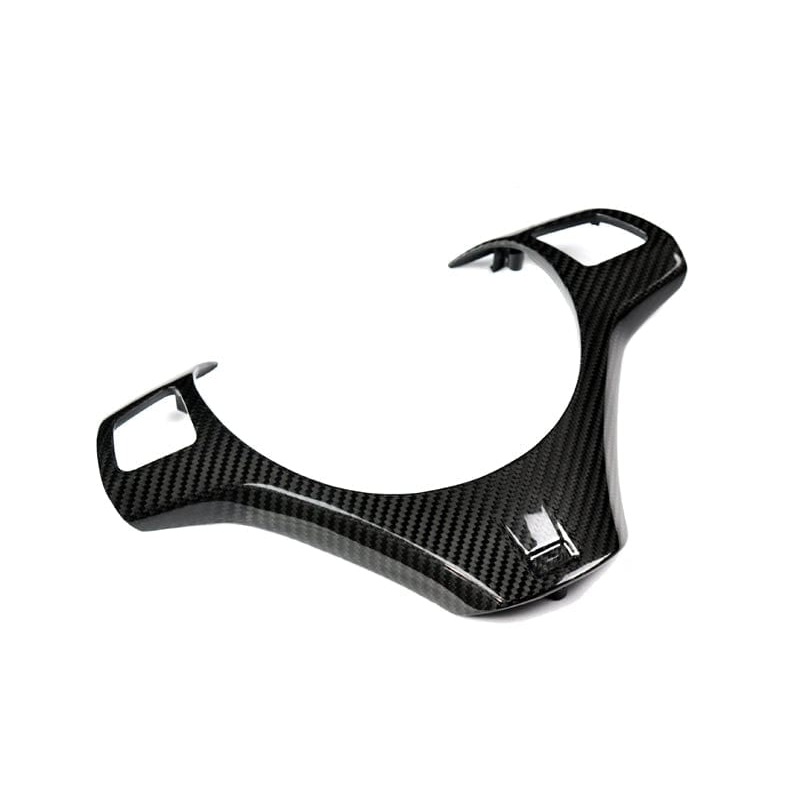 AutoTecknic Carbon Fiber Steering Wheel Trim – E90 3-Series Sedan | E92 3-Series Coupe | E82 1-Series