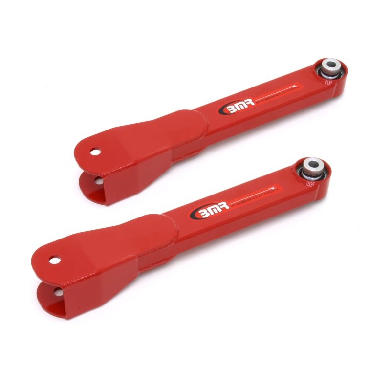 BMR 10-15 5th Gen Camaro Rear Non-Adj. Trailing Arms w/ Spherical Bearings – Red