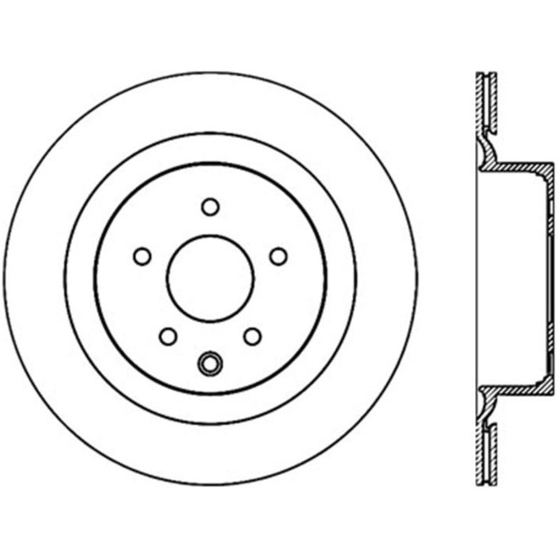 Stoptech Premium Cryo Rear Brake Rotor 08-13 Infiniti G37