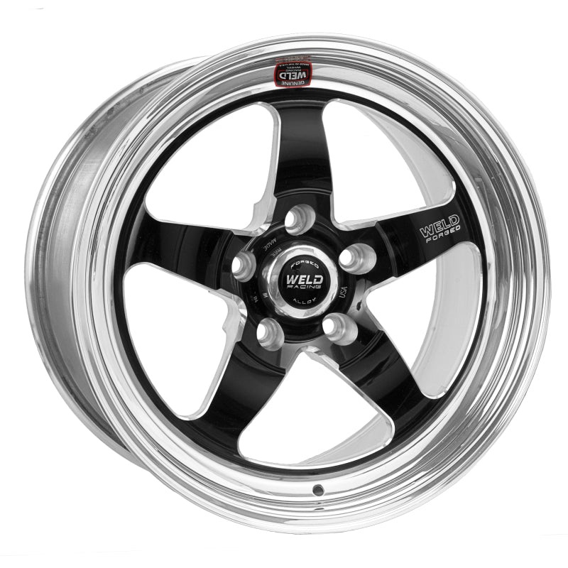 Weld S71 18×10 / 5×4.5 BP / 6.2in. BS Black Wheel (Medium Pad) – Non-Beadlock