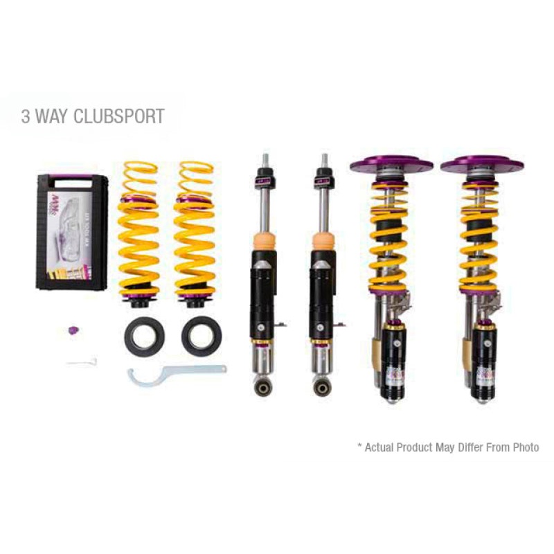 KW Porsche 911 991.1 GT3 RS Clubsport Coilover Kit 3-Way