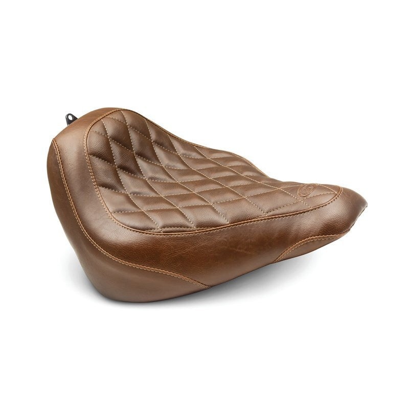 Mustang 18-21 Harley Street Bob Wide Tripper Solo Seat Diamond Stitch – Brown