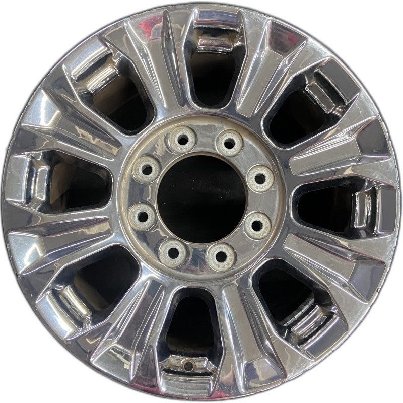 18″ FORD F250SD PICKUP 17 18×8 TPMS aluminum 8 spoke chrome indented spokes Original OEM Wheel Rim