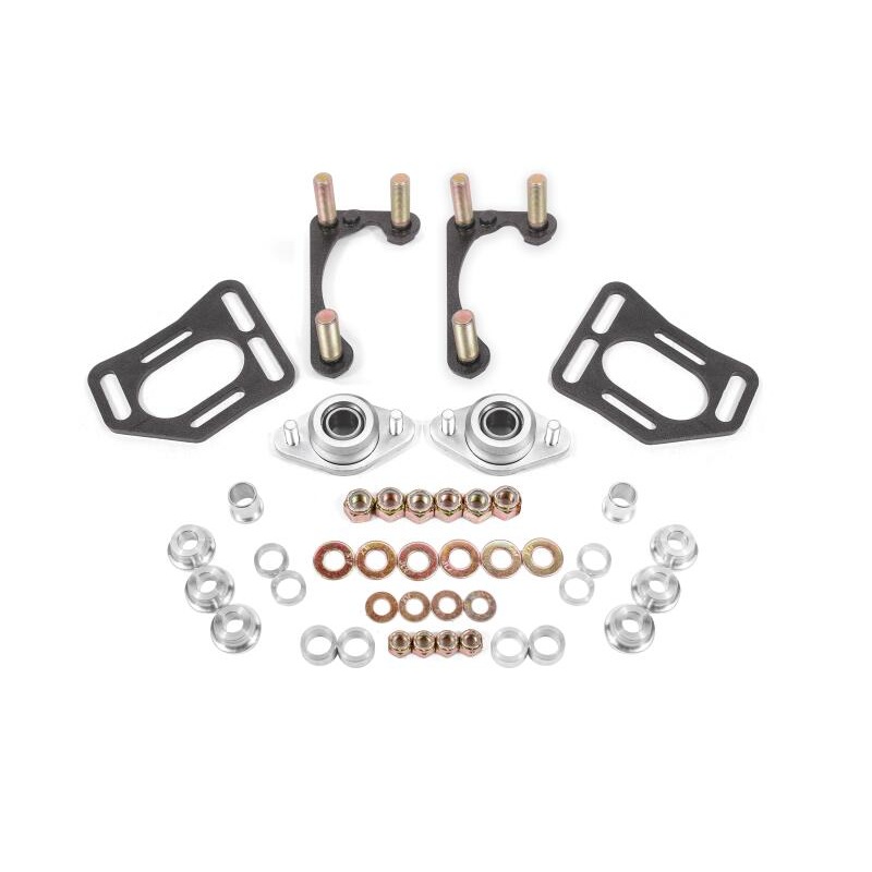 BMR 90-93 Fox Mustang Caster Camber Plates – Black Hammertone