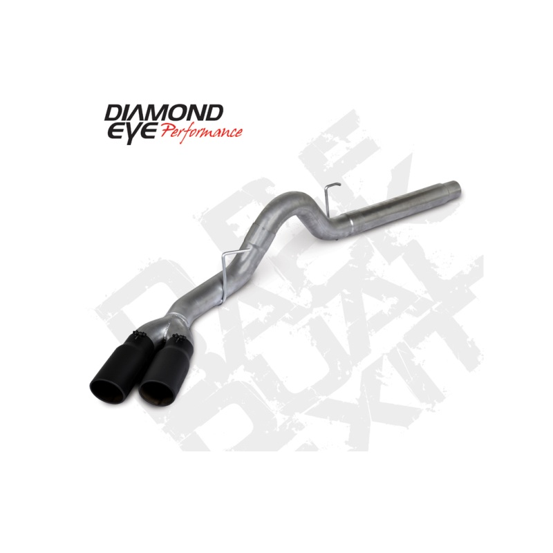 Diamond Eye 18-19 Ford 3.0L Powrstrke F150 – 4in 409SS DPF Back Kit Sprt Dual w/Tips 4512BRA-DEBK