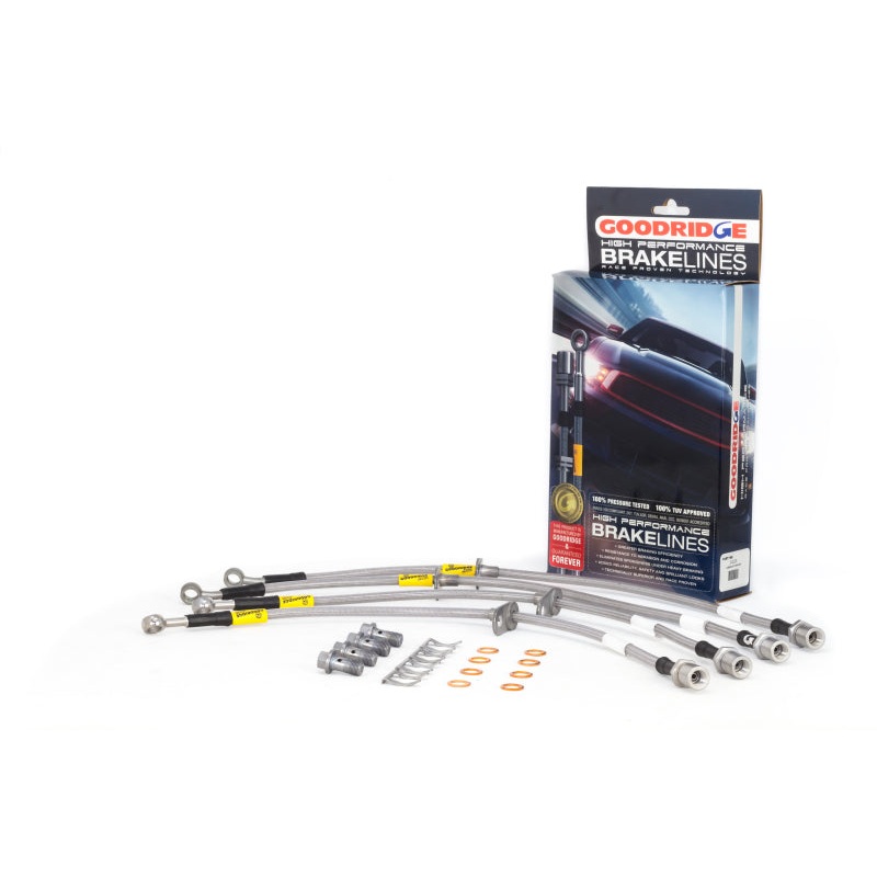 Goodridge 15-16 Subaru STi (w/ Brembo Calipers) Stainless Steel Brake Line Kit