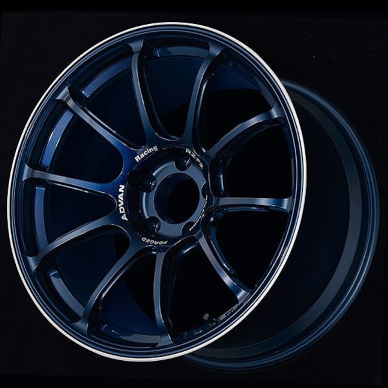 Advan RZ-F2 Wheel – 18×8.0 +42 | 5×112 | Racing Titanium Blue & Ring