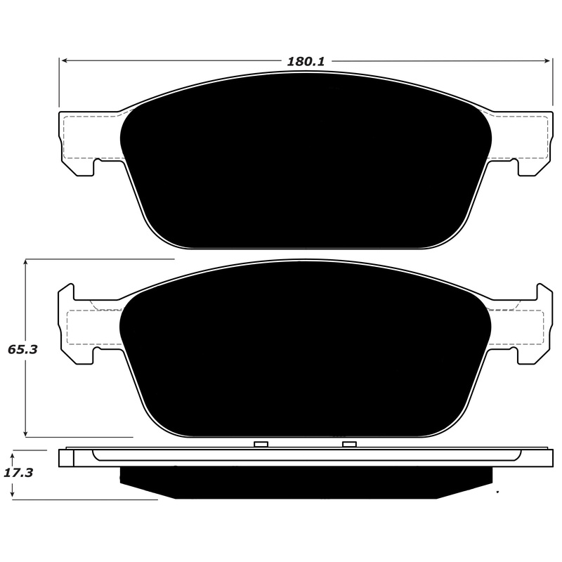 Porterfield Brake Pads for 2015 FORD FOCUS ST