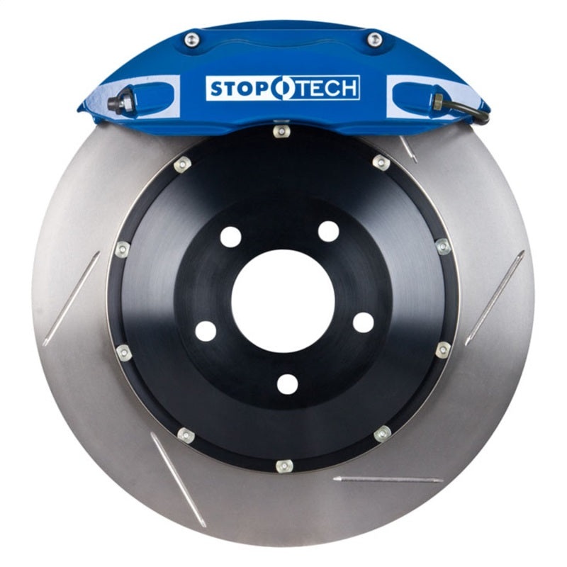 StopTech BMW 525 Rear BBK 355x32mm w/Blue ST-40 Calipers Slotted Rotors