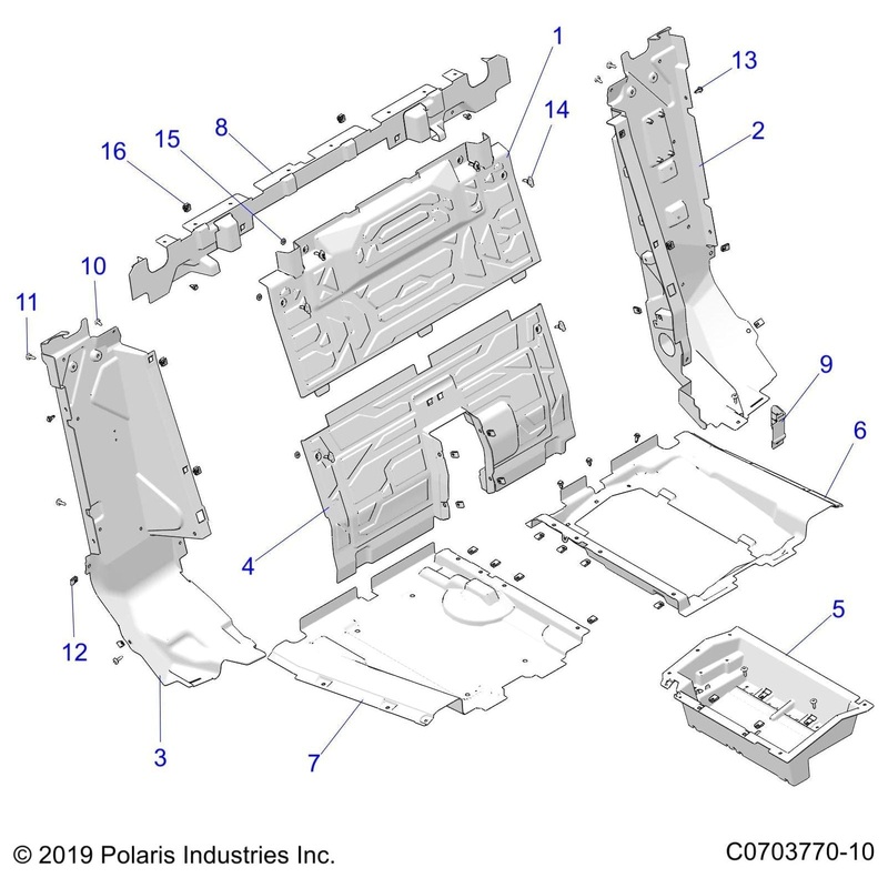 Tray-Battery,Blk by Polaris