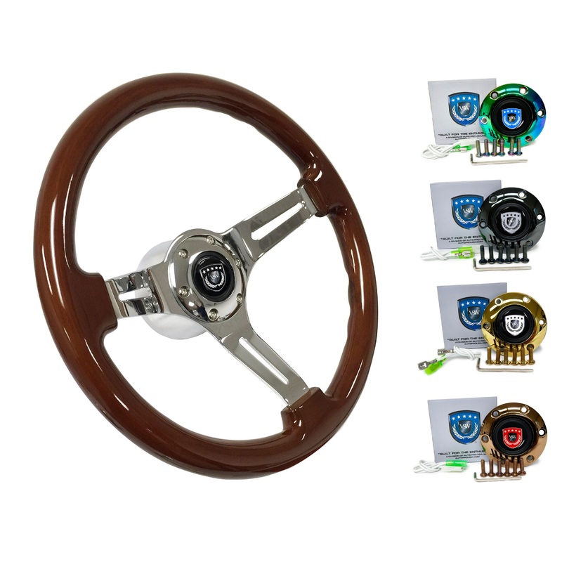 1999-04 Porsche 911 (996) Steering Wheel Kit | Mahogany Wood | ST3011