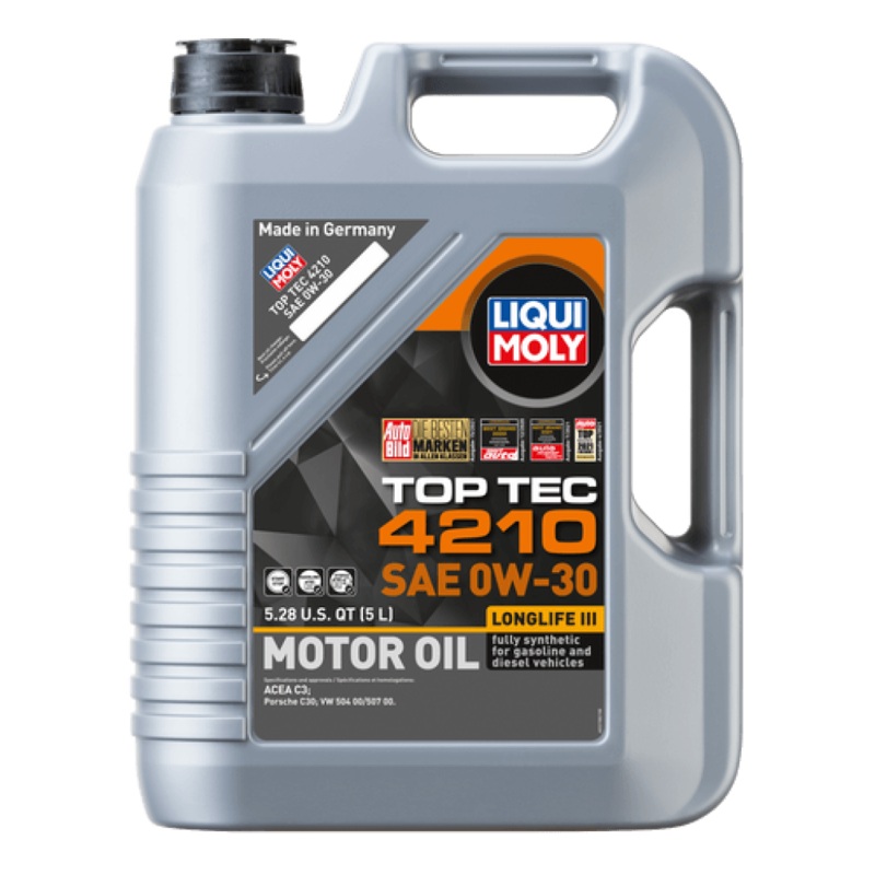 LIQUI MOLY 5L Top Tec 4210 Motor Oil SAE 0W30 (Comes in Case of 4 Units)