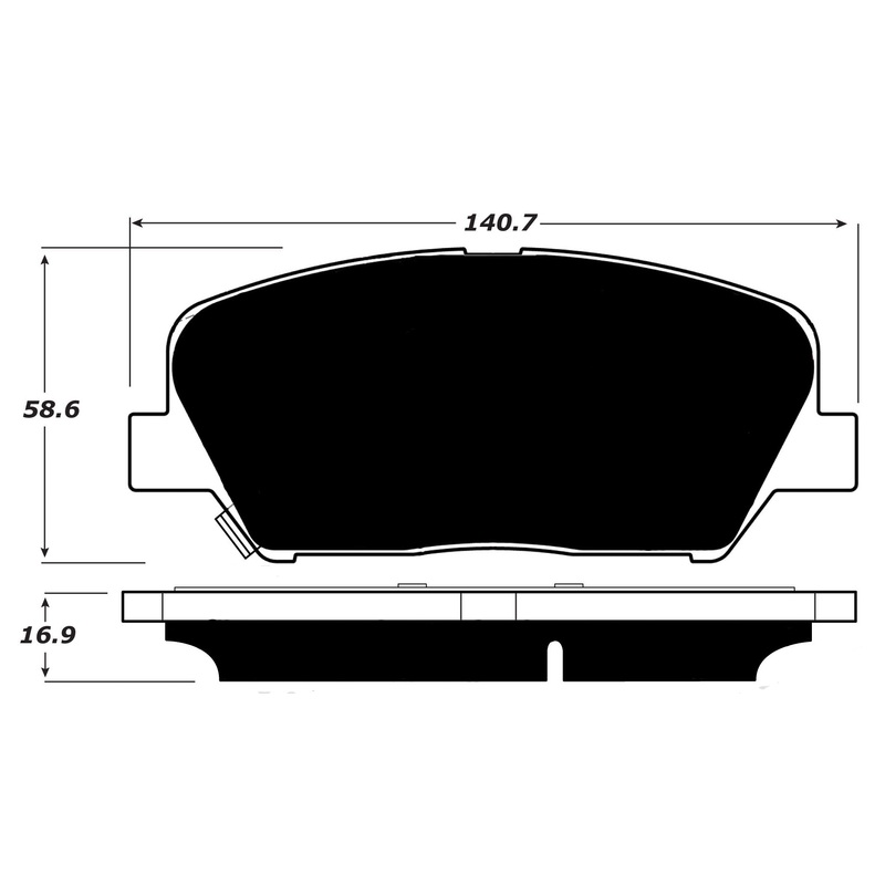 Porterfield Brake Pads for 2014 KIA Optima 2.0L Turbo w/EPB